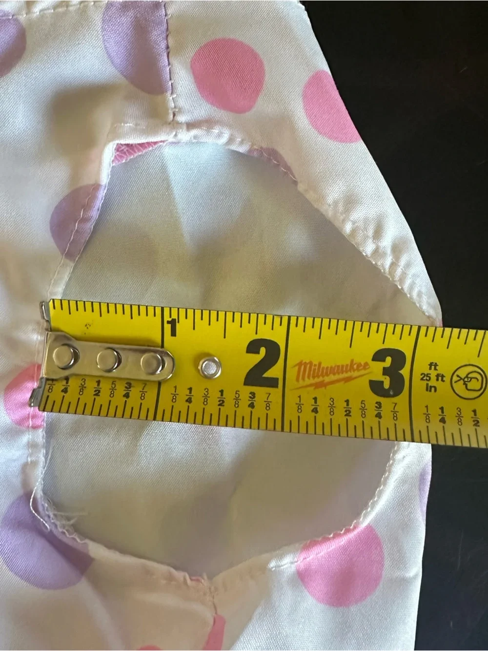 Dog Wear White Dress with Purple and Pink Polka Dots, Size XL, New without Tags